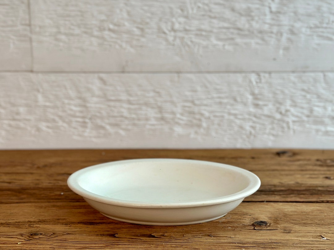 Vintage WWII U.S. Army 1940 Oval Serving Bowl, U.S.Q.M.C. White