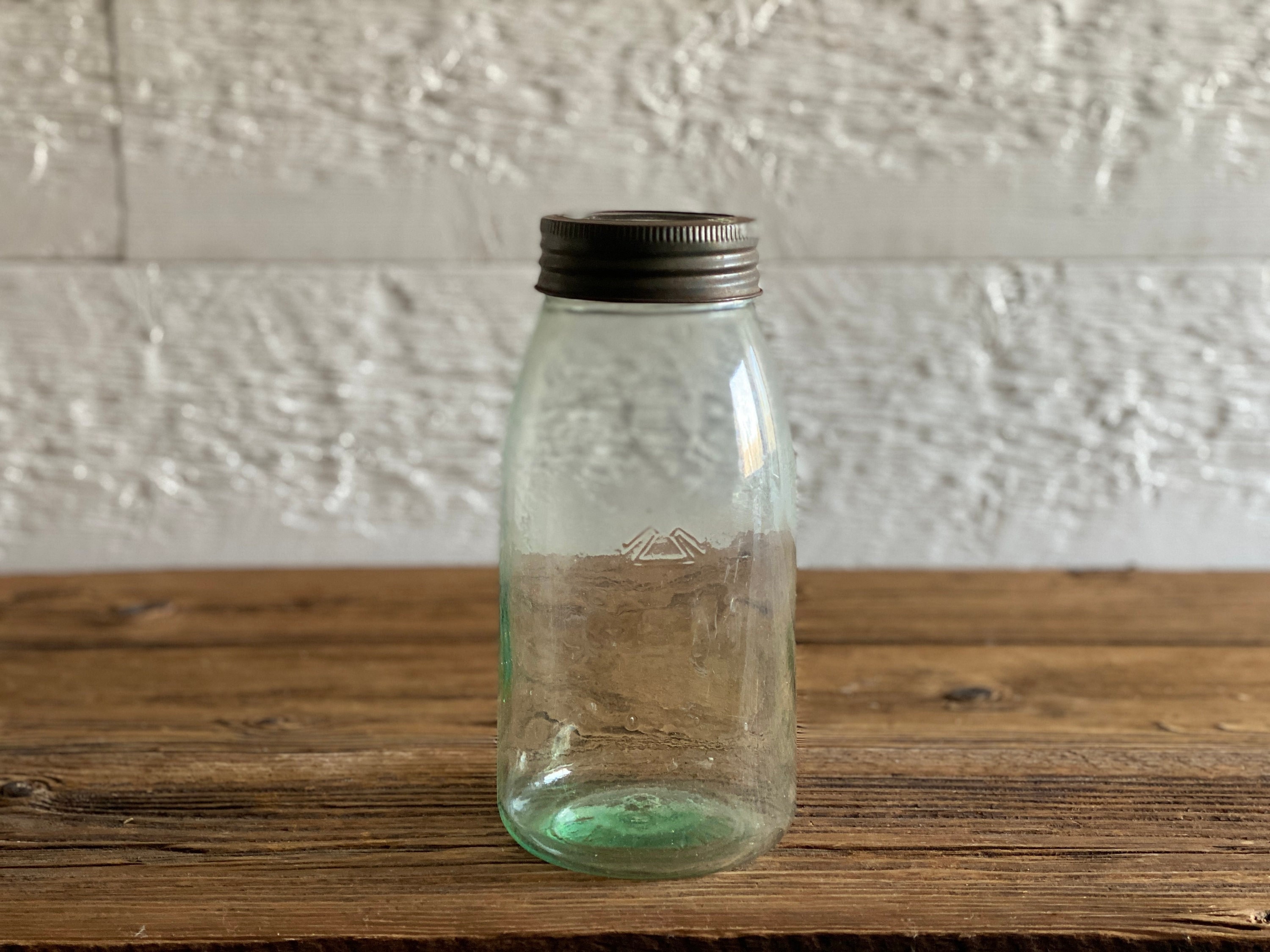Antique Green Glass Gem Canning Jar With Hero Cross From Etsy