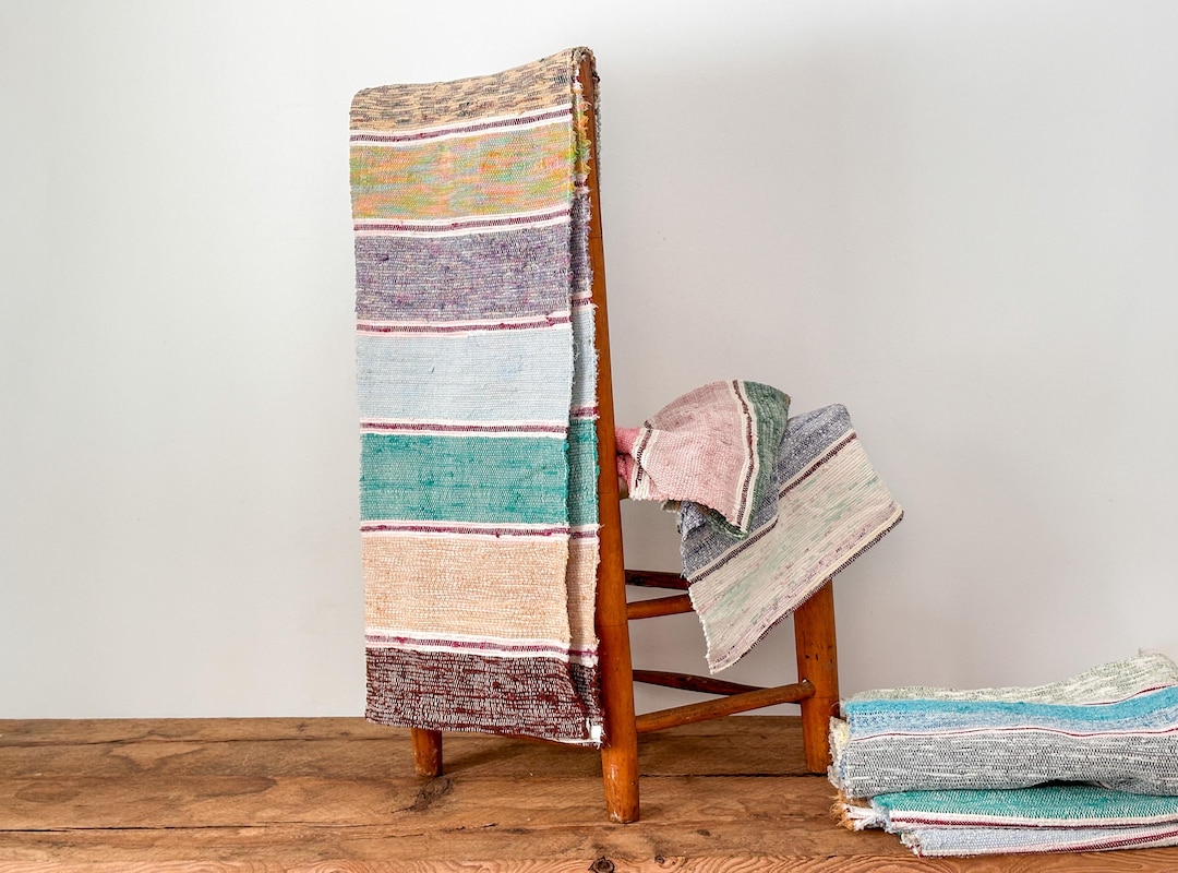 Castellane Rug Antique Handwoven Catalogne Rug Runners - Your Choice of 3: Québec ...