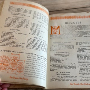 Antique Five Roses Cook Book, Bread and Pastry Etc. , Lake of the Woods ...
