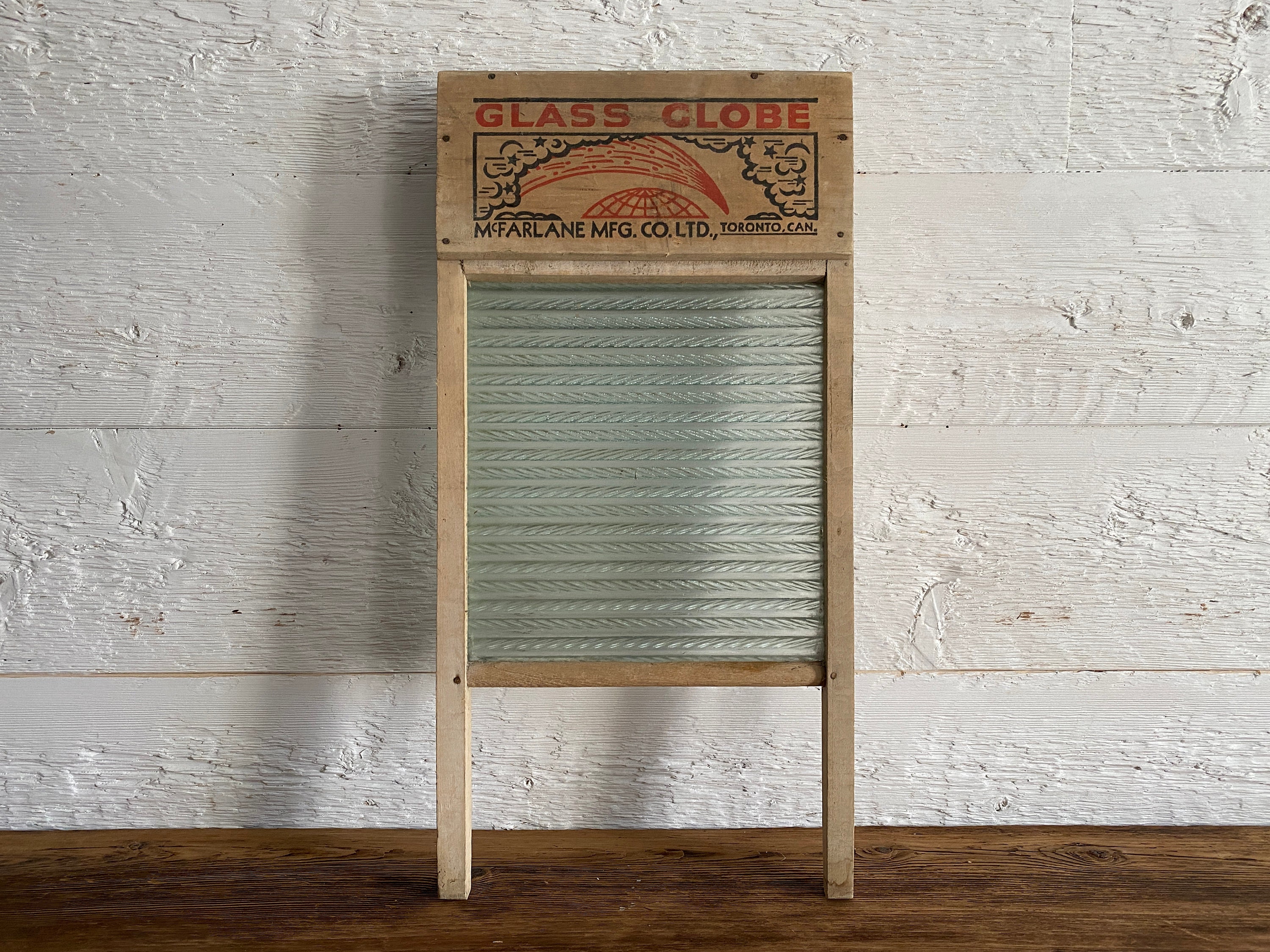 Antique Glass Globe Washboard Mcfarlane Mfg. Co. Ltd Etsy