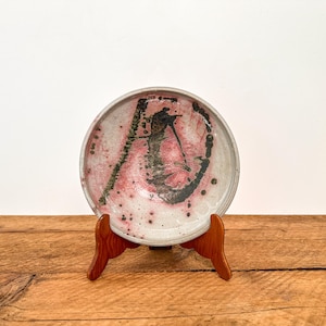 Vintage Studio Pottery Bowl – Modern abstrakt keramikkonst från mitten av århundradet: Québec, Kanada, ca 1960-70-talen