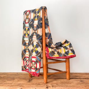 Antique 1880s "Pineapple" Quilt Top – Finished in the 1950s – Pristine Heritage Heirloom – Cotton, Wool & Linen