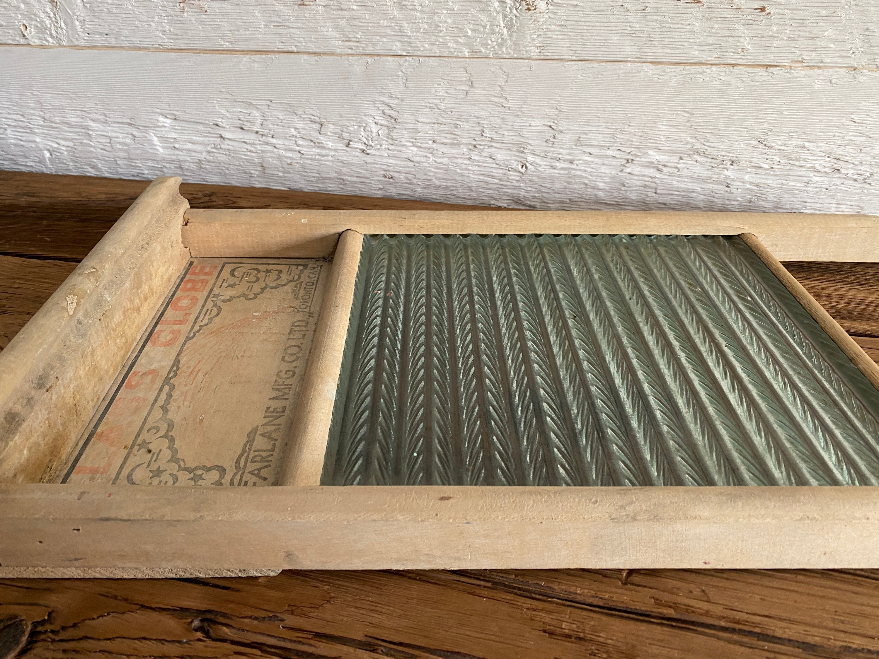 Antique Glass Globe Washboard Mcfarlane Mfg. Co. Ltd Etsy