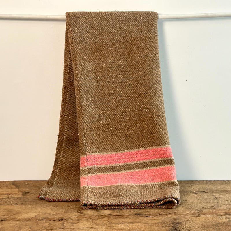 Rustic Wool Blankets Striped Wool Blanket - Etsy