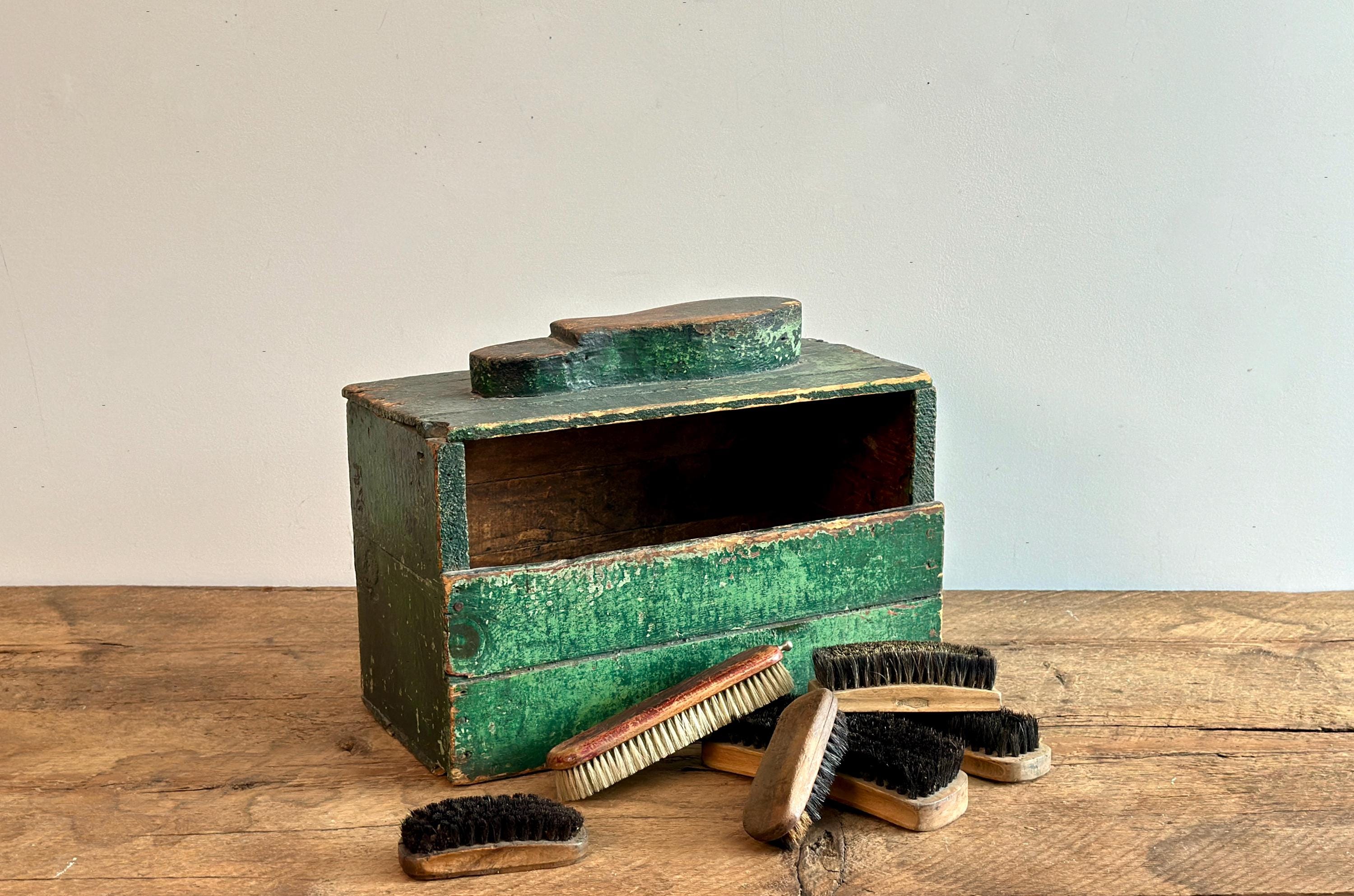 Antique shoe shine box - Etsy 日本