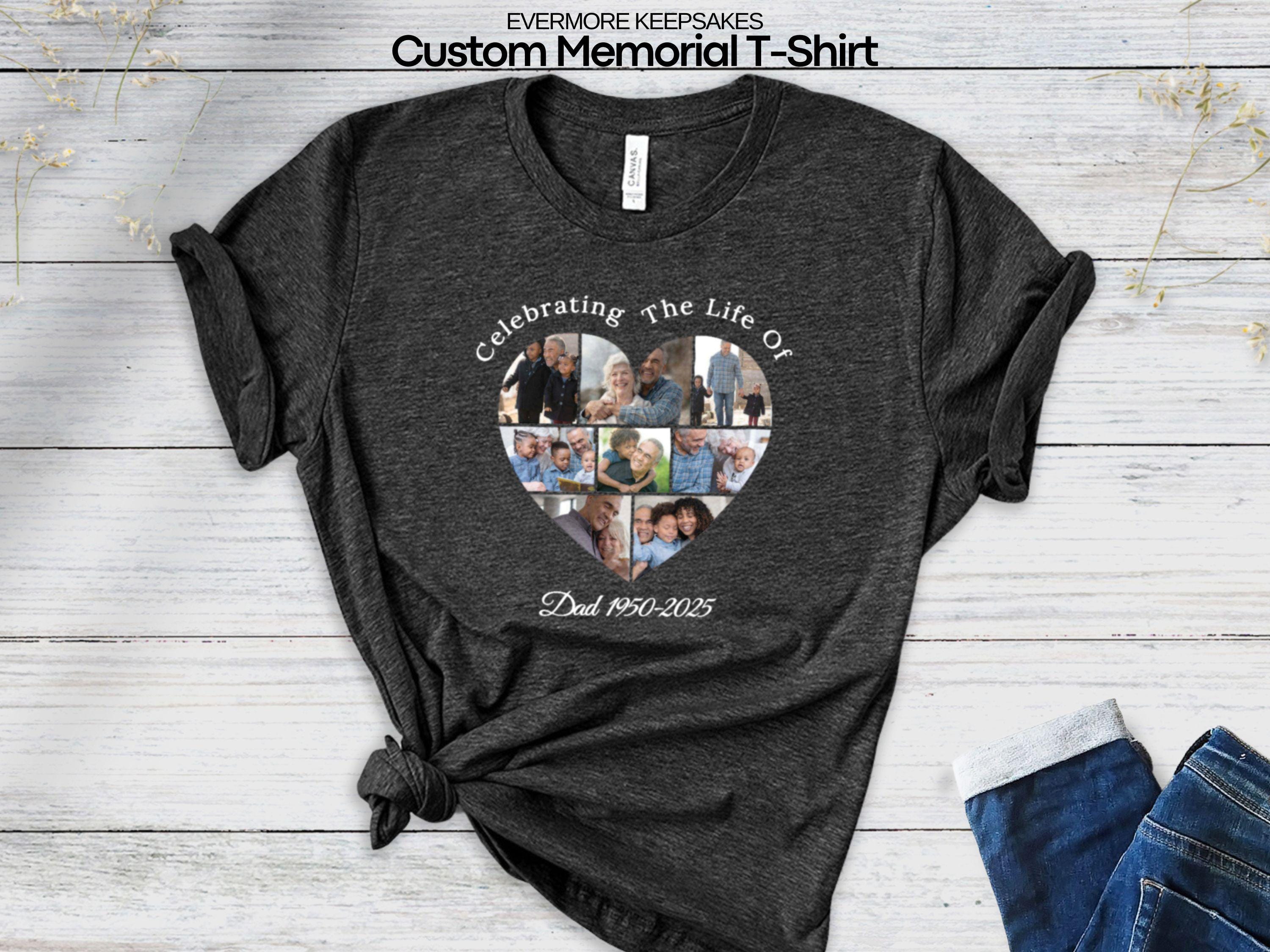 Personalized Memorial Shirt, Custom Funeral T-shirt, Celebration