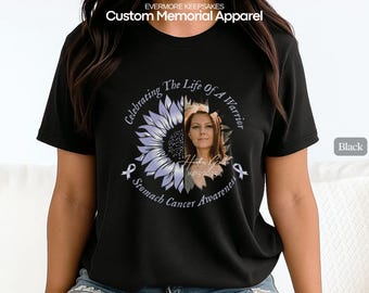 Stomach Cancer Awareness Memorial Shirt, Gastric Cancer Shirt, Cancer Support Squad Shirt, Cancer Gifts, Custom Grief Tee, In Memory Apparel