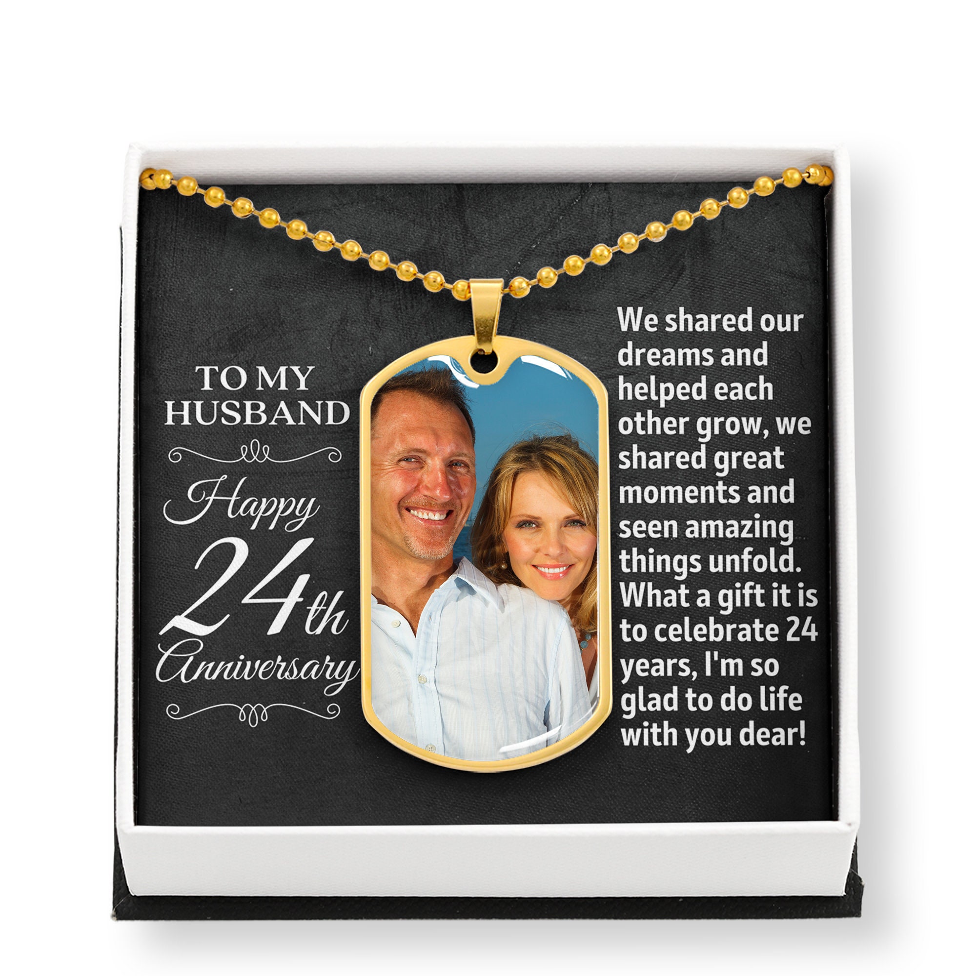 24th Wedding Anniversary Gift for Husband 24 Anniversary