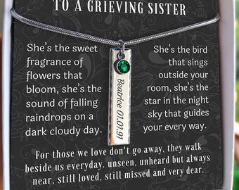 Sister Loss Necklace - Etsy