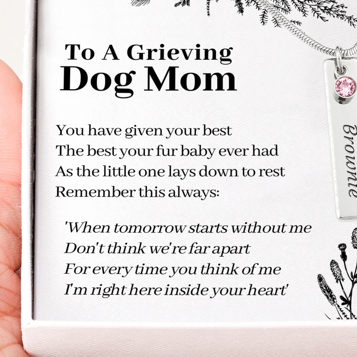 Gift For Grieving Pet Owner Gift For Grieving Dog Mom Gift Etsy