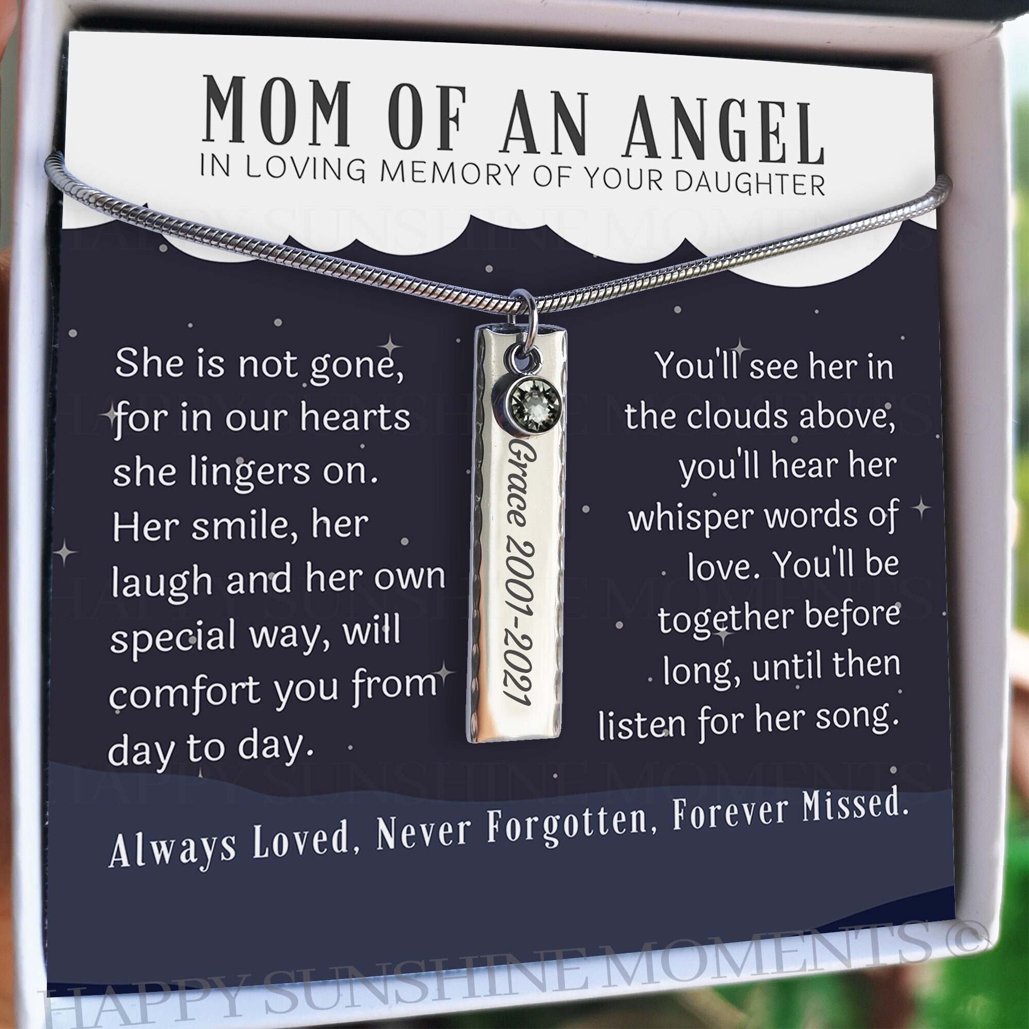 Loss of Daughter Gift for Mother Daughter Memorial Gift Etsy