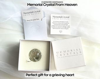 Memorial Crystal Ornament Mothers Day, Crystal for Loss of Loved One, Grief Crystal Suncatcher Sympathy Crystal Remembrance Rainbow Maker