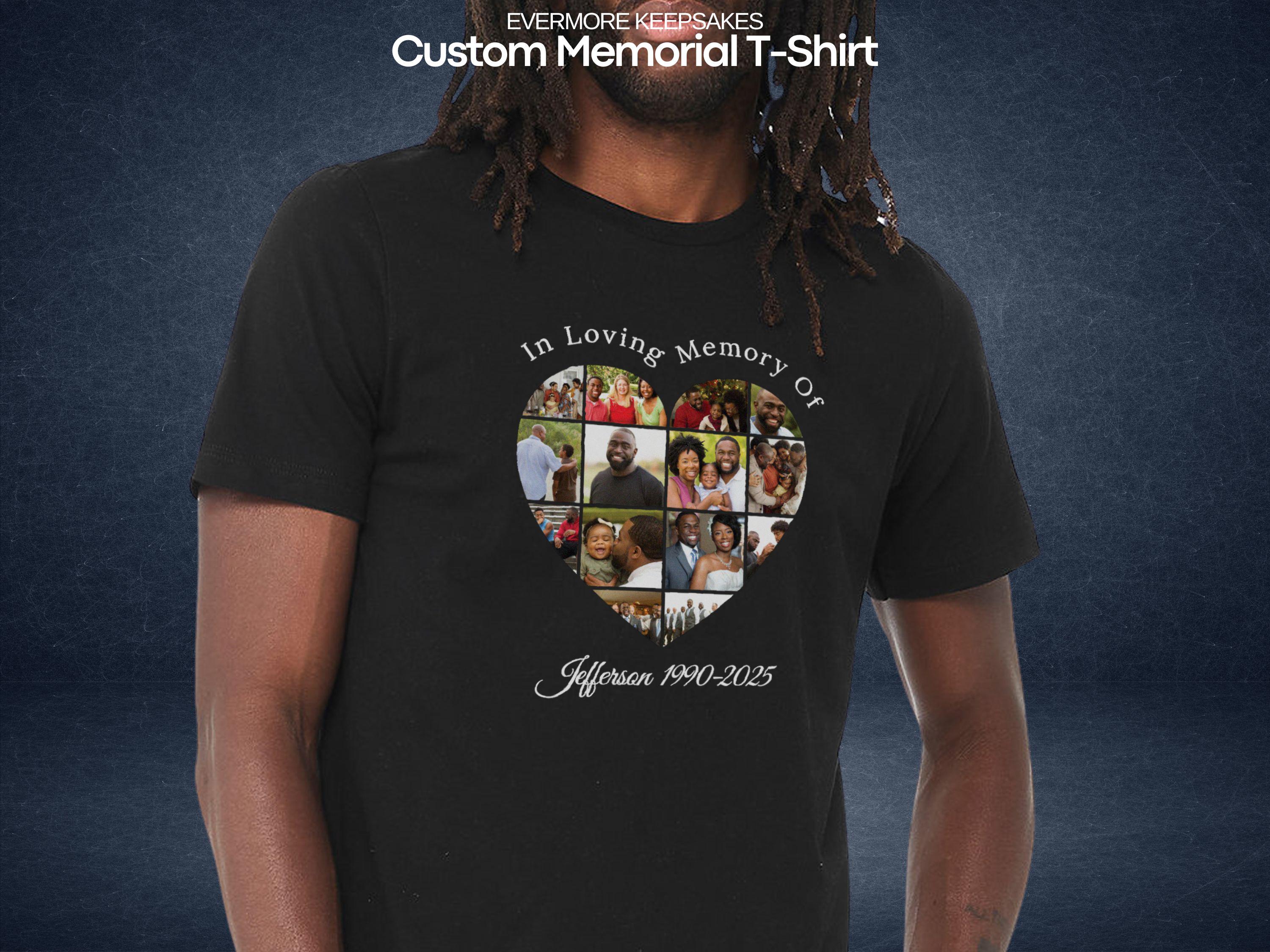 Personalized Memorial Shirt, Custom Funeral T-shirt, Celebration