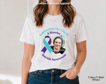 Custom Suicide Awareness Memorial Shirt, Teal and Purple Ribbon Tee, In Loving Memory Sympathy Sweatshirt September Prevention Month T-Shirt