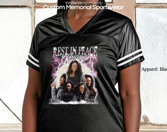 Personalized Memorial T-Shirt, Custom Photo Tribute Shirt, Funeral Apparel Celebration of Life In Loving Memory Of Remembrance Grief Gift
