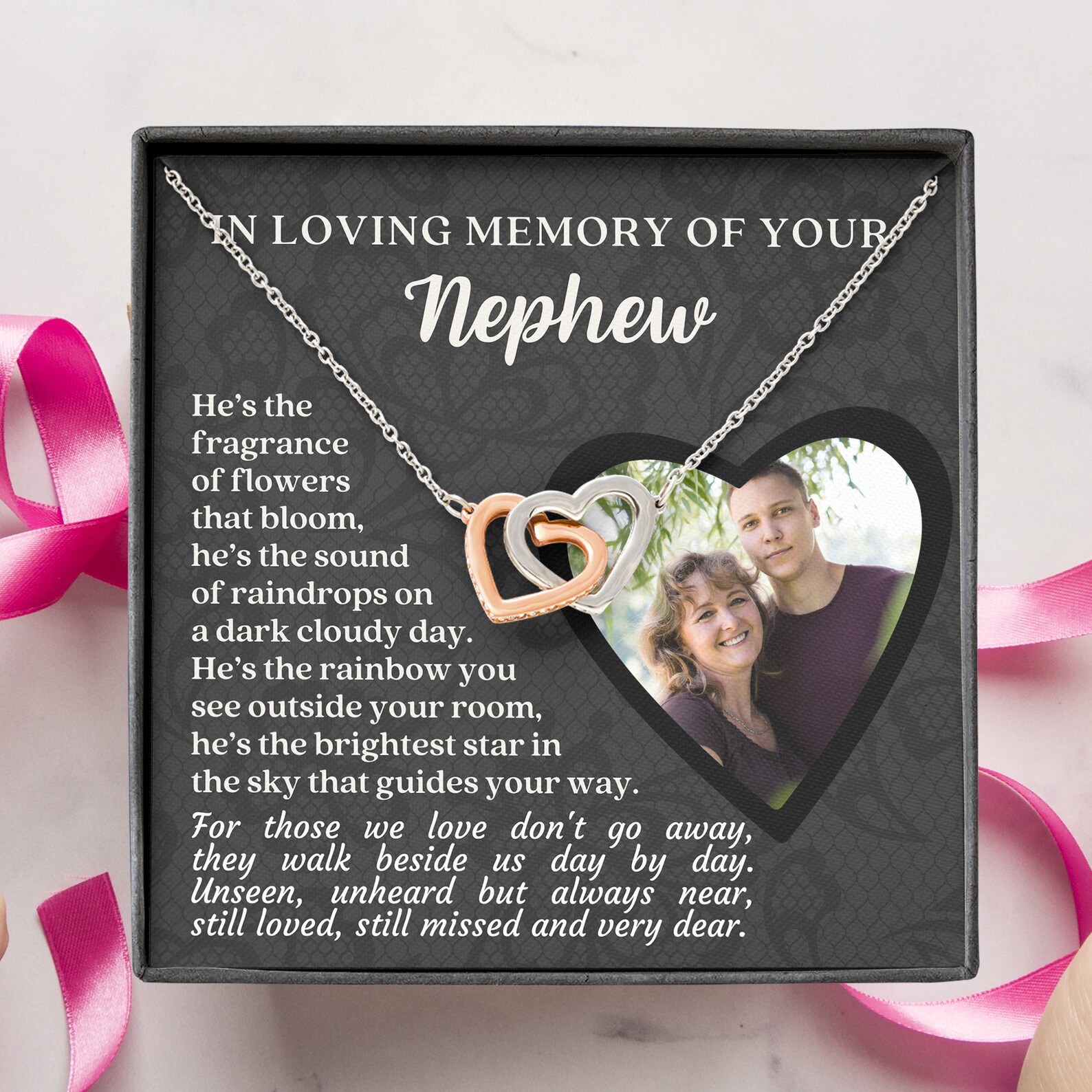 Personalized Nephew Memorial Gift Nephew Photo Memorial Etsy
