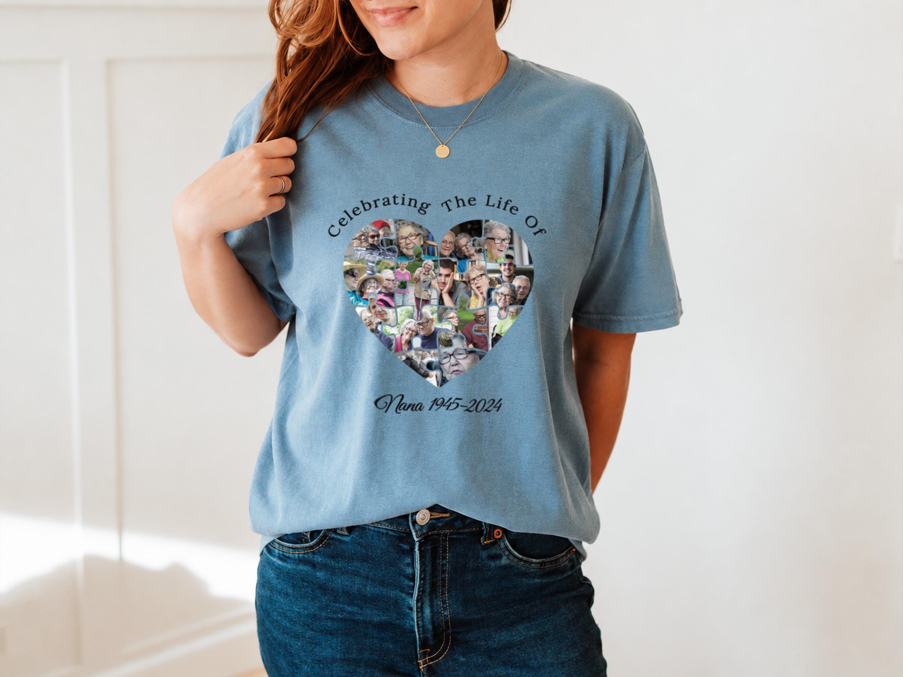 その他 Buzzy MEMORIAL SHIRTS Personalized Memorial Shirt, Custom Funeral T-shirt, Celebration