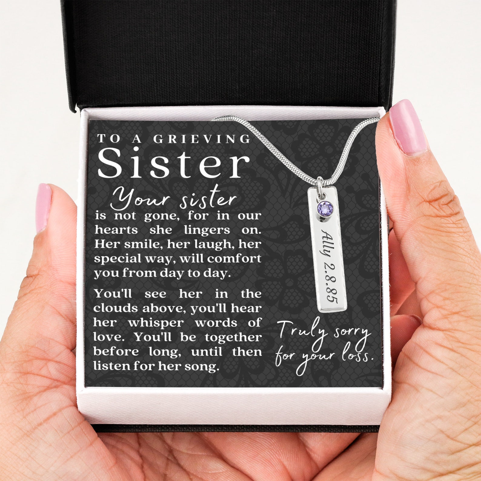 Sister Memorial Gift Sister of an Angel Loss of Sister Etsy