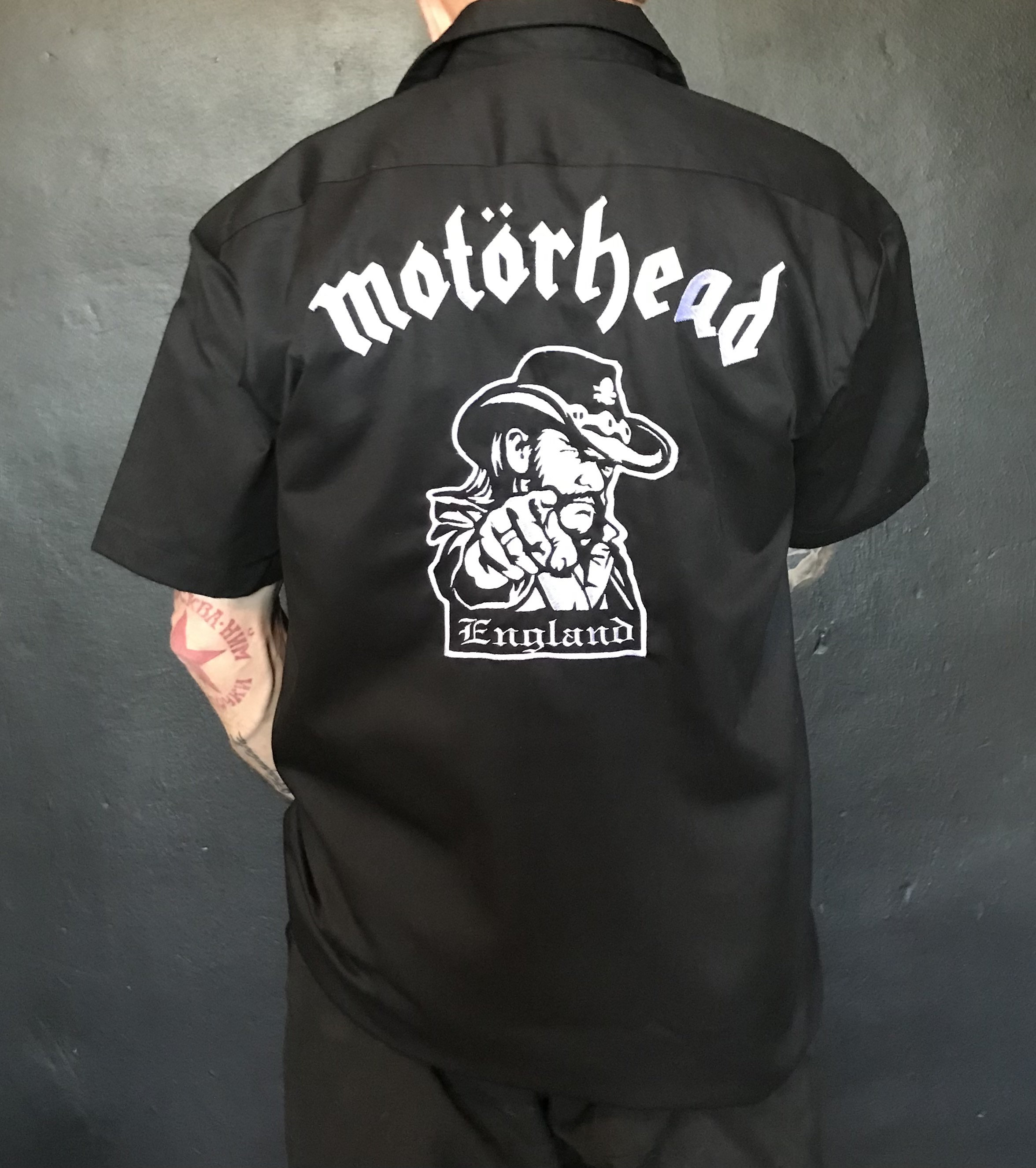 MOTORHEAD Dickies Embroidered Short Sleeve Shirt - Etsy