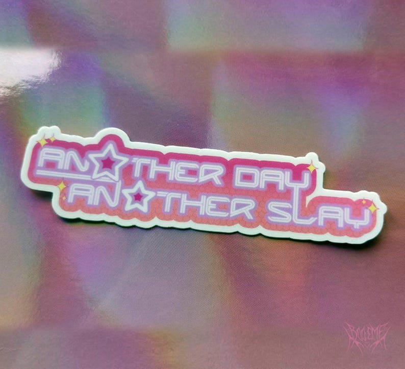 Dress to Print Vinyl Stickers Roblox Another Day Another Slay Fanart Etsy