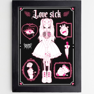Lovesick - Pearly Print Original Art
