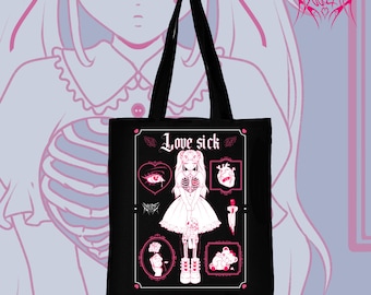 Lovesick – Original Art Tragetasche und Perlmuttdruck
