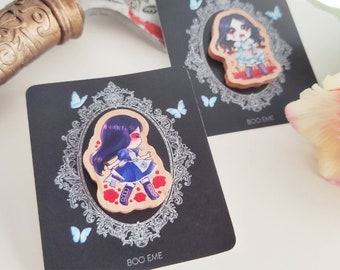 Alice Madness Returns - Chibi wooden pins