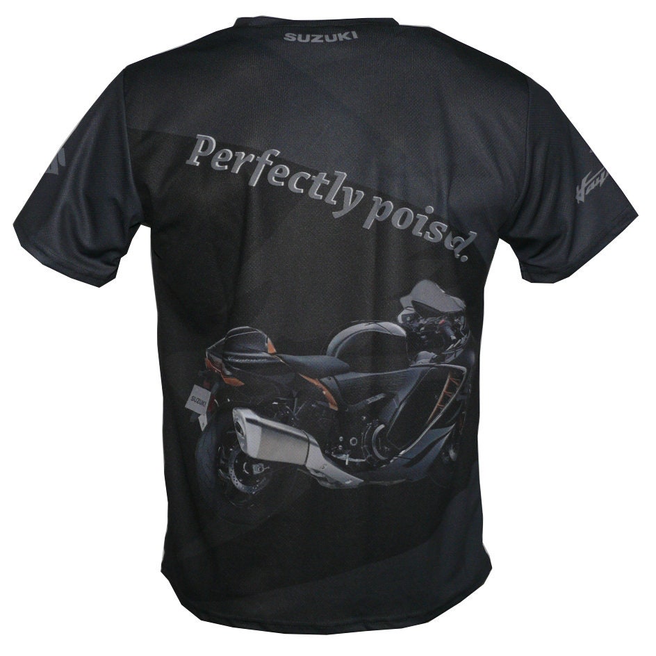 Suz.Gsxr 1300 Hayabusa Gsxr1300 T-shirt de moto cool Noir, Noir , XL