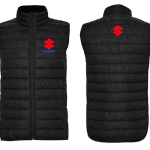Suzuki weste GSX-R 600 750 1000 Hayabusa V-Strom Bandit TL Inazuma SV Katana bestickte Gilet Weste Jacke Jacke Giacca Veste Chaqueta
