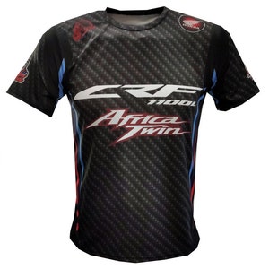 CRF 1100L アフリカツイン アドベンチャースポーツ オールオーバープリントTシャツ Tシャツ キャミセタ マグリエッタ 3Dカーボン 2019 2020 アフリカツイン