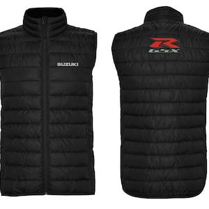 Suzuki Weste GSX-R 600 750 1000 Hayabusa V-Strom Bandit TL Inazuma SV Katana bestickte Gilet Weste Jacke Jacke Giacca veste chaqueta