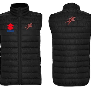 Suzuki weste GSX-R 600 750 1000 Hayabusa V-Strom Bandit TL Inazuma SV Katana bestickte Gilet Weste Jacke Jacke Giacca Veste Chaqueta