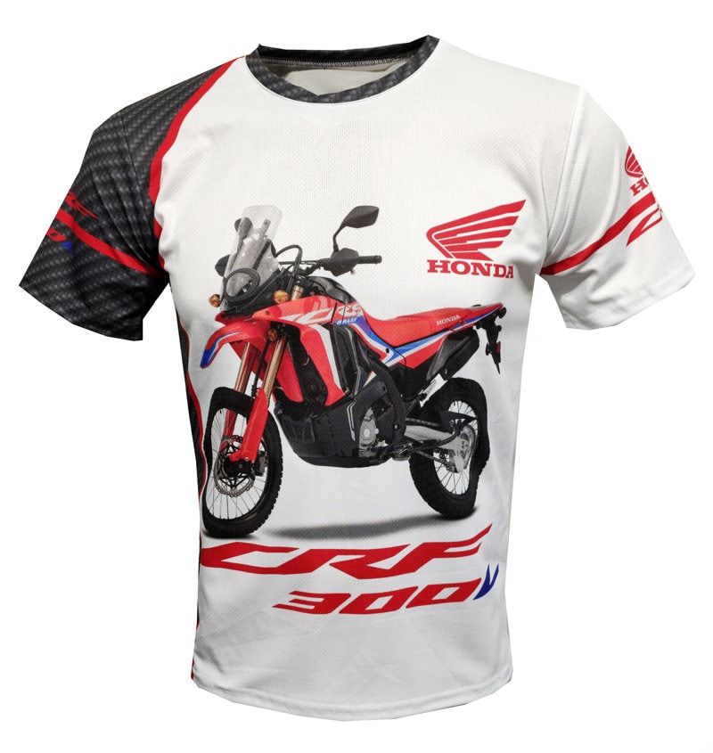 Tシャツ・カットソー HONDA MOTORCYCLE CRF 300L Modeling Short Sleeve White Honda Crf300l - Etsy