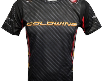 GL 1800 Goldwing carbon look tourer 3d all over print t-shirt overall shirt gold wing sublimation tee camiseta maglietta 2007 2018