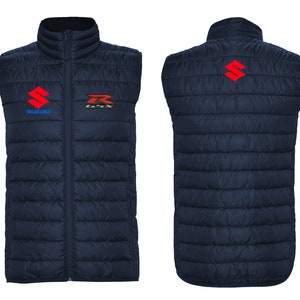 Suzuki weste GSX-R 600 750 1000 Hayabusa V-Strom Bandit TL Inazuma SV Katana bestickte Gilet Weste Jacke Jacke Giacca Veste Chaqueta