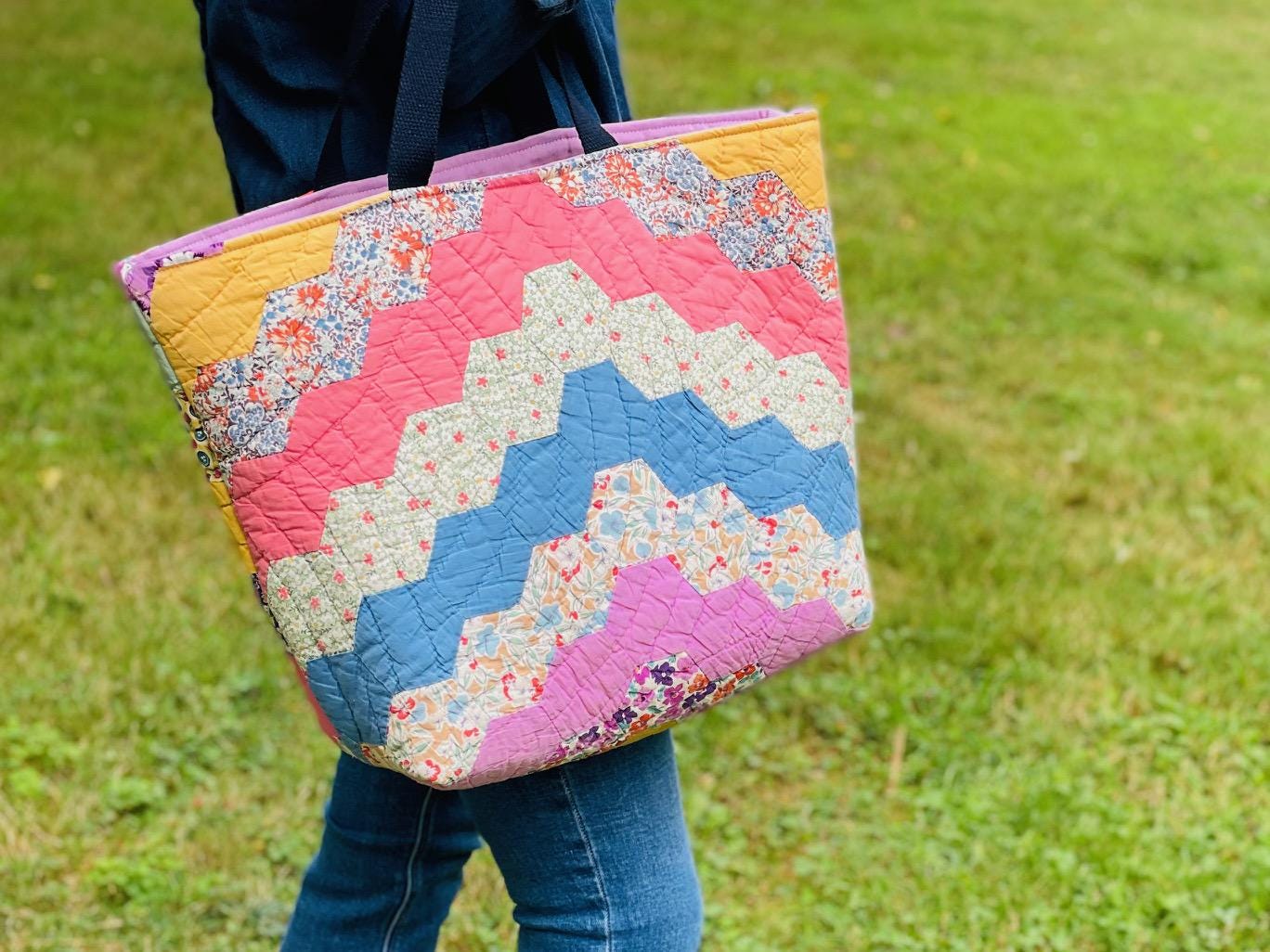 Hexagon Tote Bag - Etsy