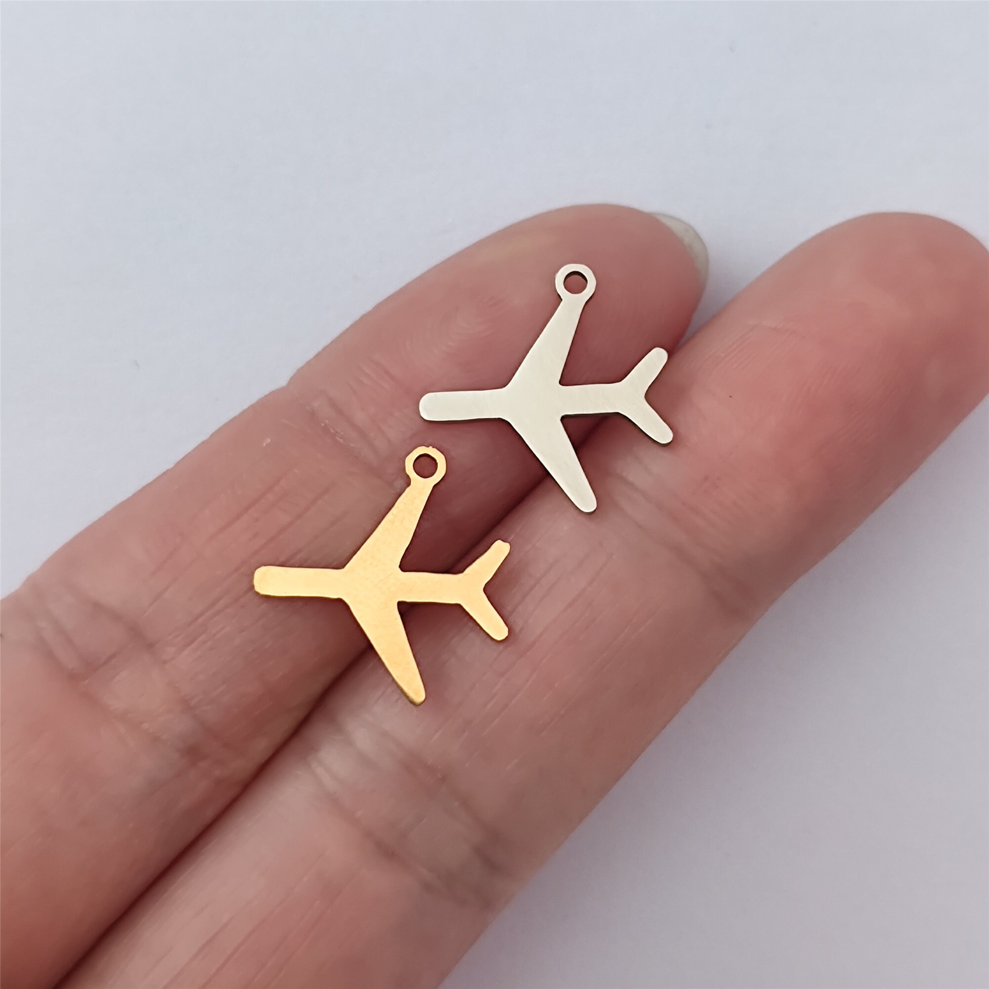 Plane Charm, Gold Filled, Sterling Silver, Permanent Jewelry Charms, Bulk  Gold Charms, Bulk Charms Silver, Wholesale Gold Charms, CH05 