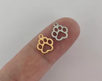Zawieszka Tiny Paw ze stali nierdzewnej do wyrobu biżuterii