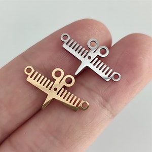 Ciseaux Charm connecteur de peigne en acier inoxydable pour styliste