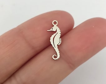 Cute Seahorse Charm Gold Plated Stainless Steel