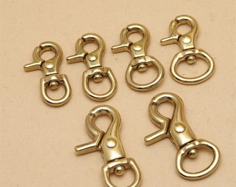 Solid Brass Swivel Snap Hooks Clasps