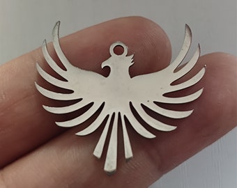 Phoenix Charm Eagle Pendant Stainless Steel For Jewelry Making