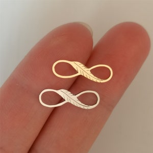 Infinite Love Letter '8' Charm Edelstahl