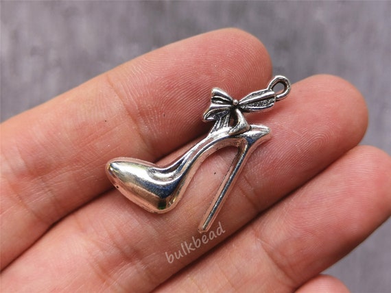 Bulk Shoes Charm Set Antique Silver Pendant Tibetan Bulk Shoes Charm Set Antique Silver