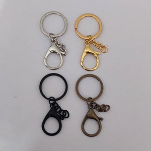 Big Lobster Clasp Key Ring For Keychain