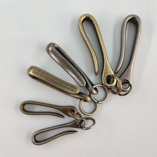Japanese Fish Hook Key Chain Key Ring Holderc Solid Zinc Alloy