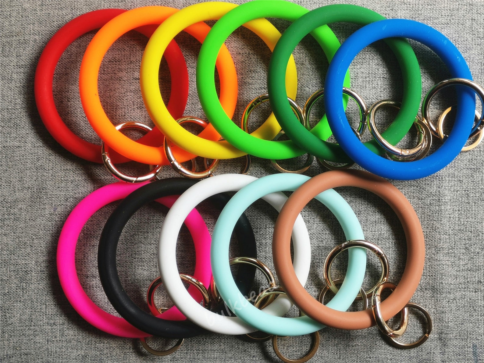 Silicone Bangle Keychain Key Holder Silicone Bracelet Wrist Etsy