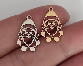 Santa Claus Charm - Stainless Steel Christmas Pendant