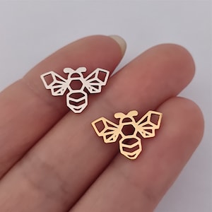 Honeybee Bee Charm Stainless Steel For Jewelry Making